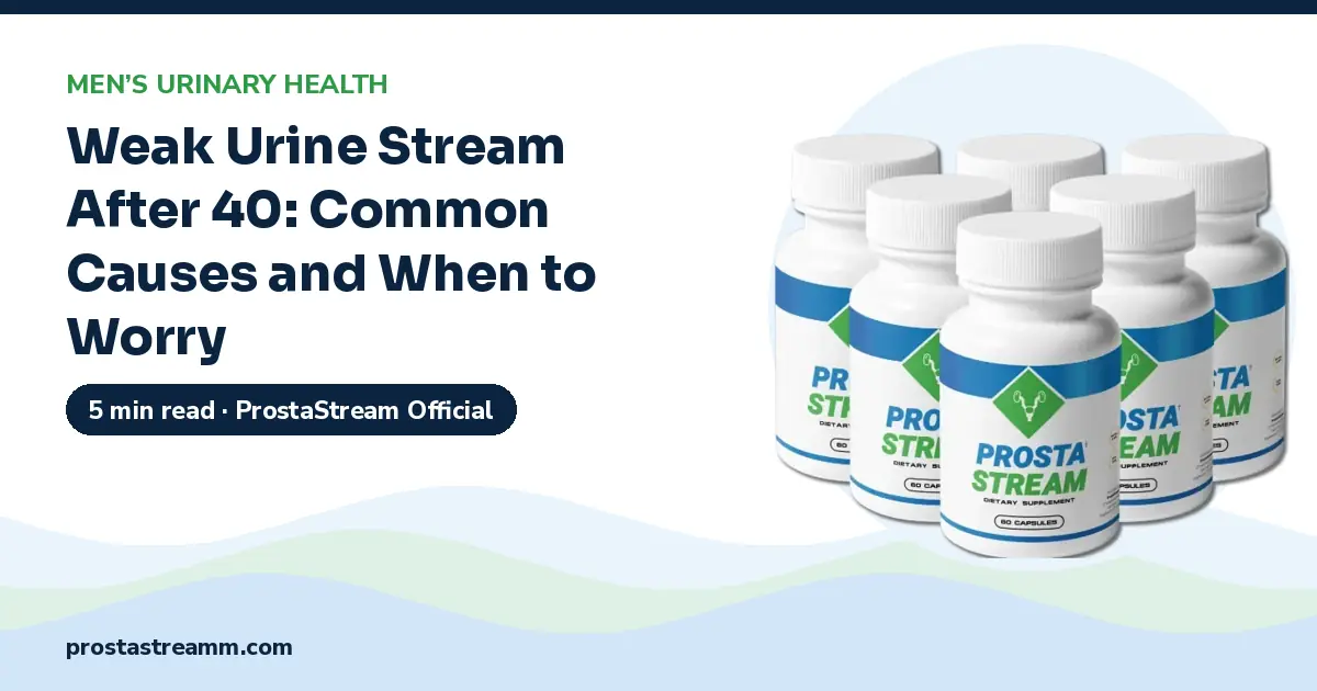 Weak Urine Stream After 40: Common Causes and When to Worry
